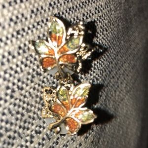 Fall leaf earrings